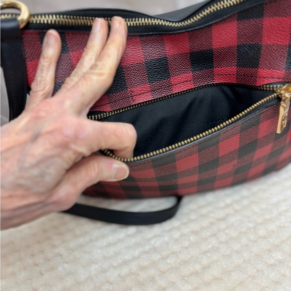 COACH Gingham Print Chaise Crossbody - Picture 10 of 16